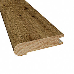 Prefinished Copper Ridge Hickory Hardwood 3/4 in thick x 3.125 in wide x 78 in Length Stair Nose